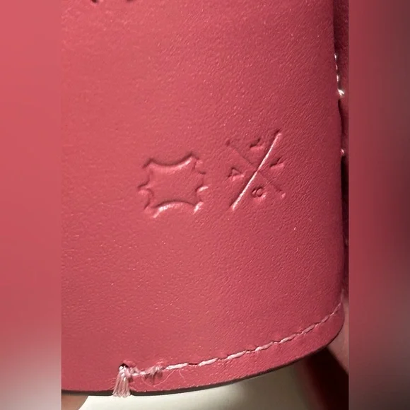 COACH Rogue 25 Upwoven Leather and Smooth Glovetanned Leather in Rouge/Multi - Picture 9 of 17